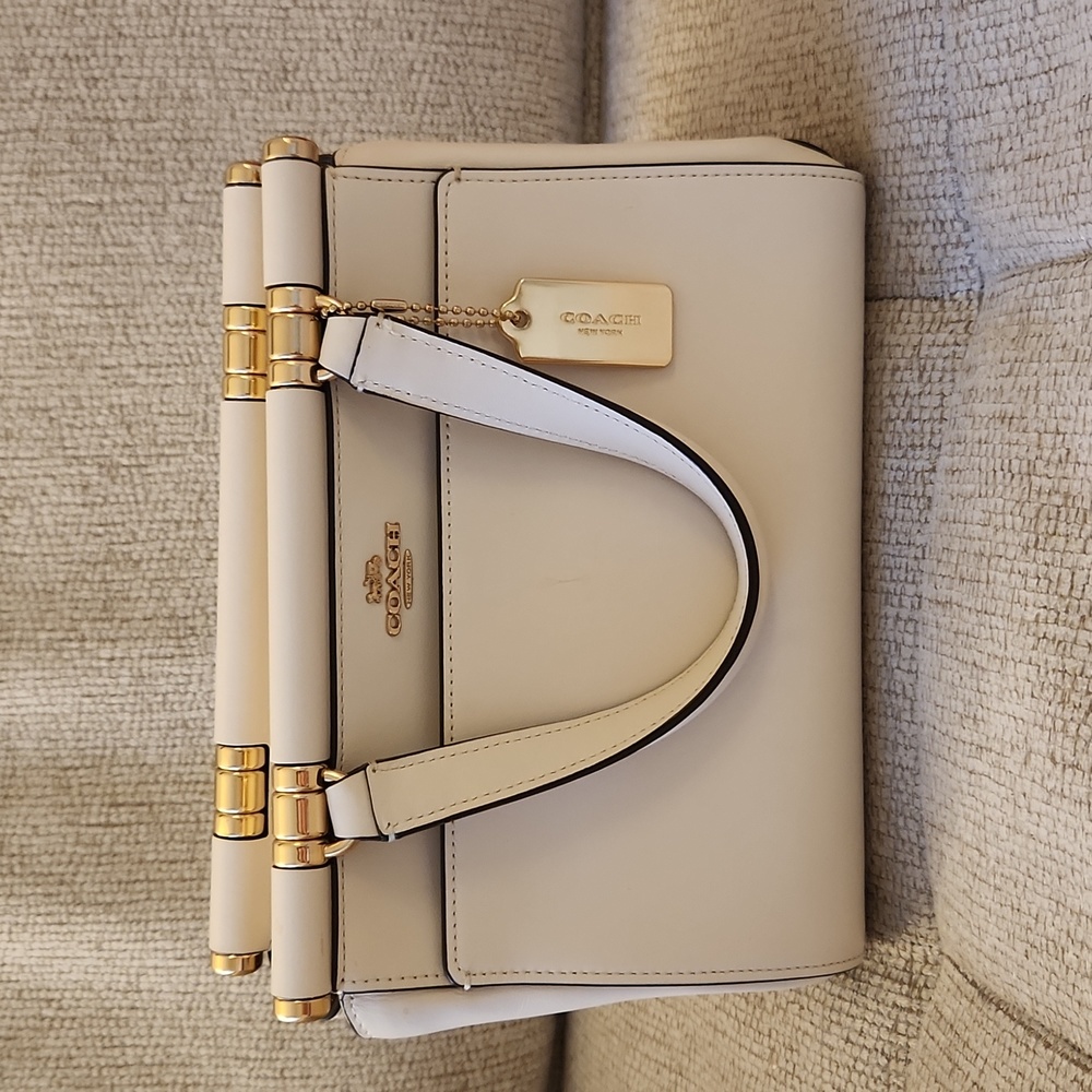 coach white handbag!